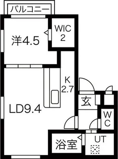 MFレジデンス東札幌【4階】の間取り