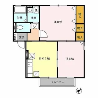 グランシャリオI【1階】の間取り