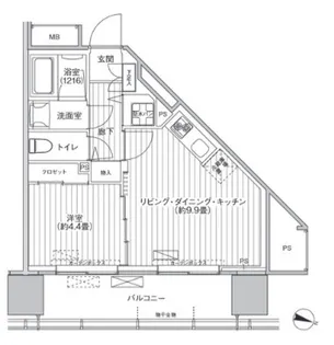 桜ヒルズ九段北【7階】の間取り