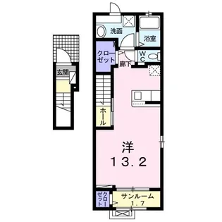 パレス-MT【2階】の間取り