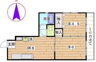 ホワイトマンション【2階】の間取り