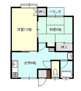 エスポワールIII【1階】の間取り