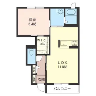 クラベールI【1階】の間取り