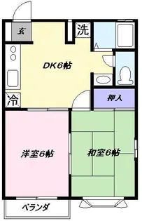 ウェザーコックA【2階】の間取り