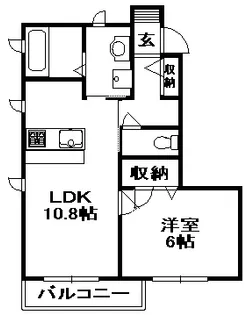 メゾンヴィラーチェ【1階】の間取り