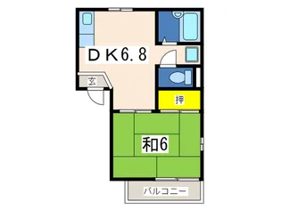 クレセント本郷台【2階】の間取り