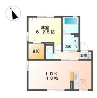 オークフォレストB【1階】の間取り