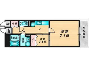 アルム久宝寺【2階】の間取り