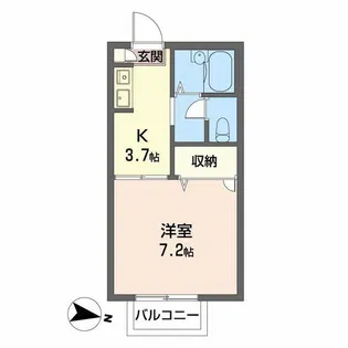 セフィラ西日野 A【2階】の間取り