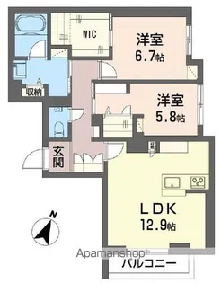 プランナイトウ【2階】の間取り