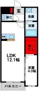 グランシャリオ行橋泉中央【5階】の間取り