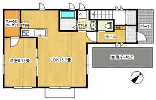 メイフェア鶴間【1階】の間取り