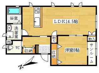 レジェンド ウメバチ【1階】の間取り