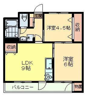 グランコール駒場【3階】の間取り