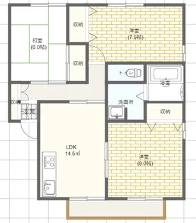 当社が貸主!ペットOK メゾンプルミエC【1階】の間取り