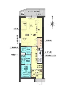 アミスタ幸町【5階】の間取り