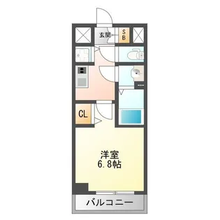 プレサンス塚本グランゲート【10階】の間取り