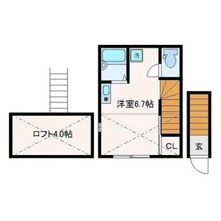 スーペリアージュ東大井【2階】の間取り