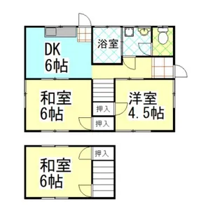 岡山県岡山市中区西川原【一戸建】の間取り