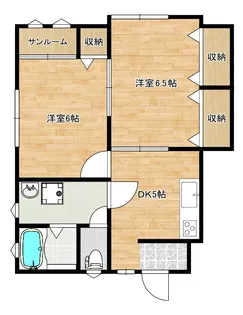ファミール館町B【1階】の間取り