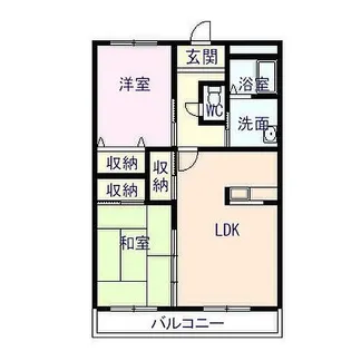 フィネス八幡【2階】の間取り
