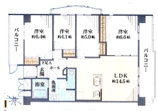 アーバンハイツ巣鴨A【7階】の間取り