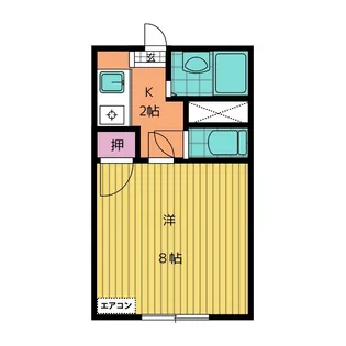 ワンハイツ オカムラ【1階】の間取り