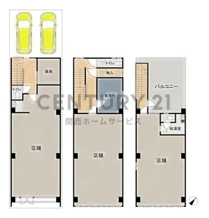 大阪府大阪市港区市岡元町3【一戸建】の間取り