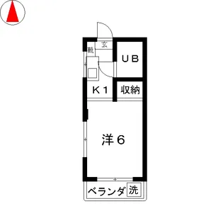 ハピネスハイツ【1階】の間取り