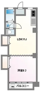 桃屋マンション【1階】の間取り