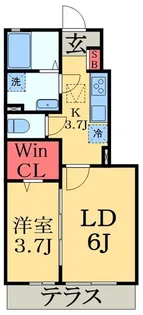 ルミエール【1階】の間取り