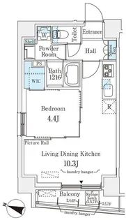 ブリューム西麻布【6階】の間取り