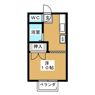 小川ハイツC棟【2階】の間取り