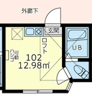 ユナイト保土ヶ谷チェンバレン【1階】の間取り