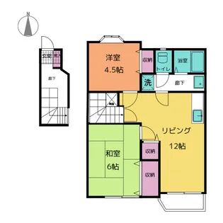 メイファイブA【2階】の間取り