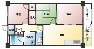 ゼフィール西明石【4階】の間取り
