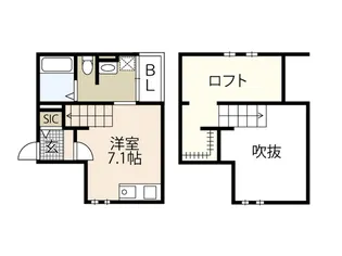 1Rの間取り画像