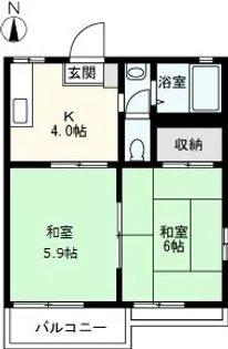 アクアポリスB【1階】の間取り