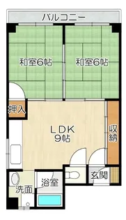 大阪府八尾市木の本2【マンション】の間取り