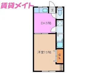 ハイツ今北【2階】の間取り