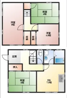 大阪府豊中市熊野町4【一戸建】の間取り