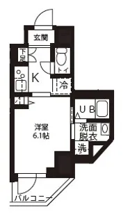 ハーモニーレジデンス新横浜【11階】の間取り