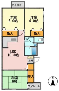 東京都葛飾区柴又6【マンション】の間取り