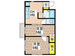 ビューハイツ【2階】の間取り