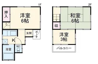 千葉県船橋市坪井西1【一戸建】の間取り