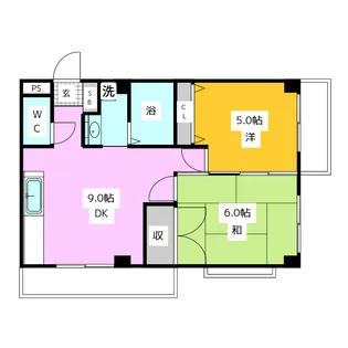 2DKの間取り画像