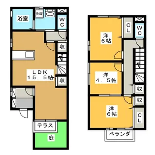 岐阜県各務原市那加信長町1【一戸建】の間取り