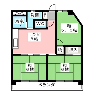 白山ハイランド【2階】の間取り