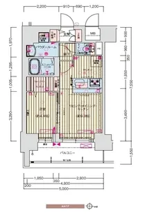 プレサンス丸の内アドブル【8階】の間取り