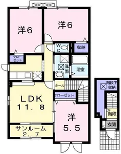 イーハトーヴ【2階】の間取り